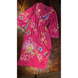 Johnny Was | Dresses | Nwt Johnny Was Sheri Pink Relaxed Knit Midi Dress Sz S